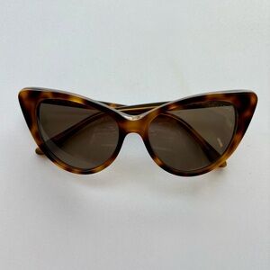 TOM FORD “Nikita” Tortoise Shell Cat-Eye Sunglasses